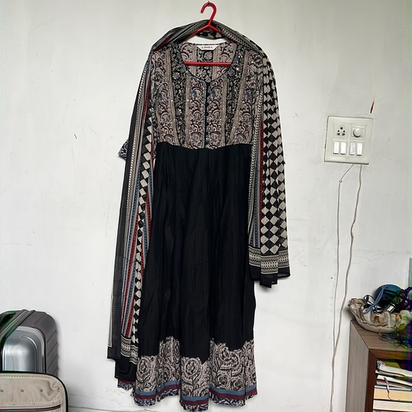 Biba Other - Suit Type - Anaarkali with Churidaar Pajaama
